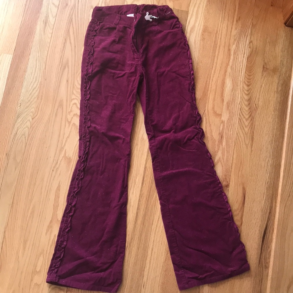 GYMBOREE PANTS SPARKLY FUCHSIA CORDUROY SIZE 12 - Picture 1 of 5